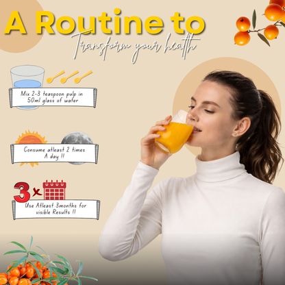 Sea Buckthorn Glow Elixir – Vitamin C Rich Skin & Hair Booster