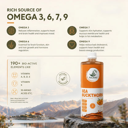 Sea Buckthorn Glow Elixir – Vitamin C Rich Skin & Hair Booster